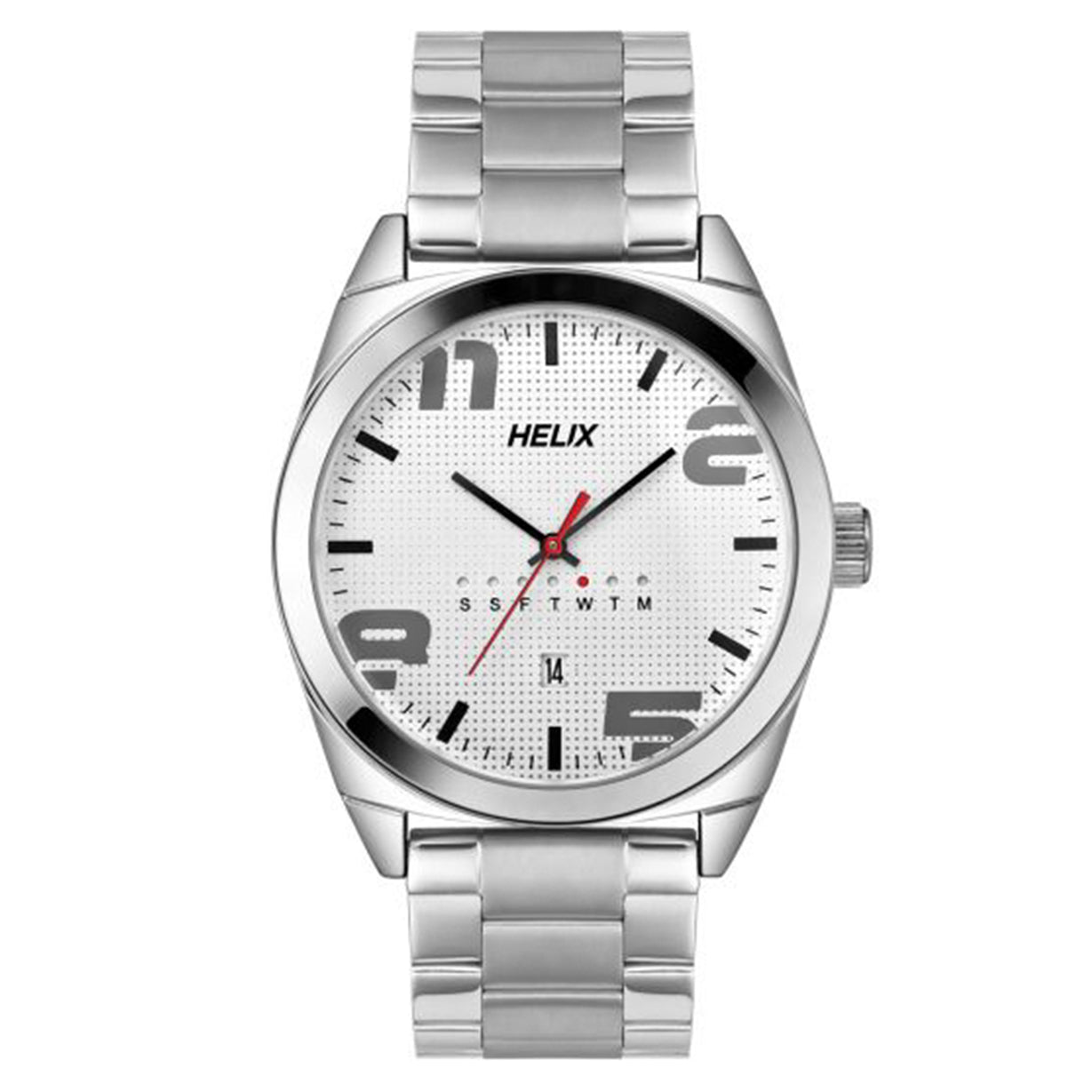 Helix Hustlers Silver Stainless Steel Bracelet