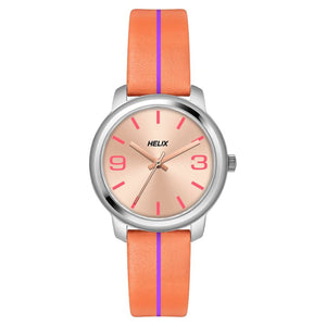 Helix Hustlers Orange Leather Strap