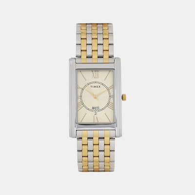 Empera Men Quartz Gold Dial Analog Stainless Steel Watch TW0TG6110