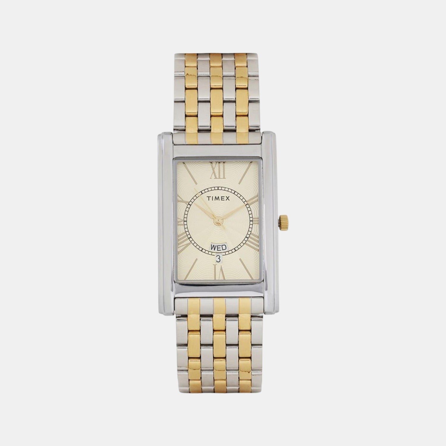 Empera Men Quartz Gold Dial Analog Stainless Steel Watch TW0TG6110