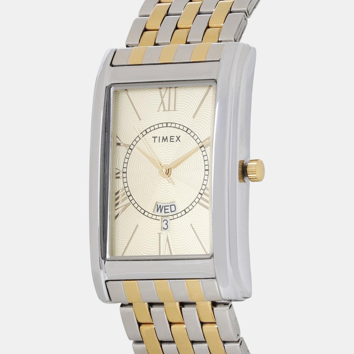 Empera Men Quartz Gold Dial Analog Stainless Steel Watch TW0TG6110