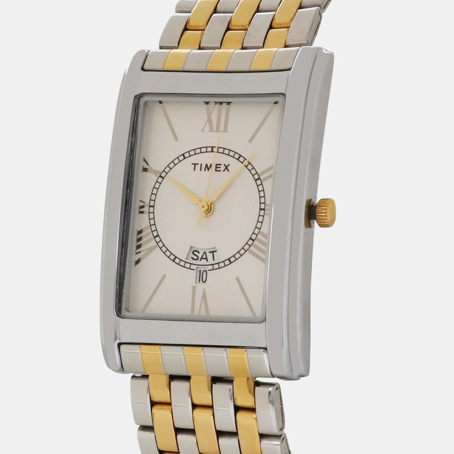 Empera Men Quartz Silver Dial Analog Stainless Steel Watch TW0TG6111