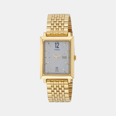 Classics Men Quartz Silver Dial Analog Stainless Steel Watch TW0TG6400