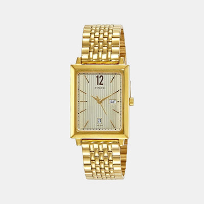 Classics Men Quartz Gold Dial Analog Stainless Steel Watch TW0TG6401