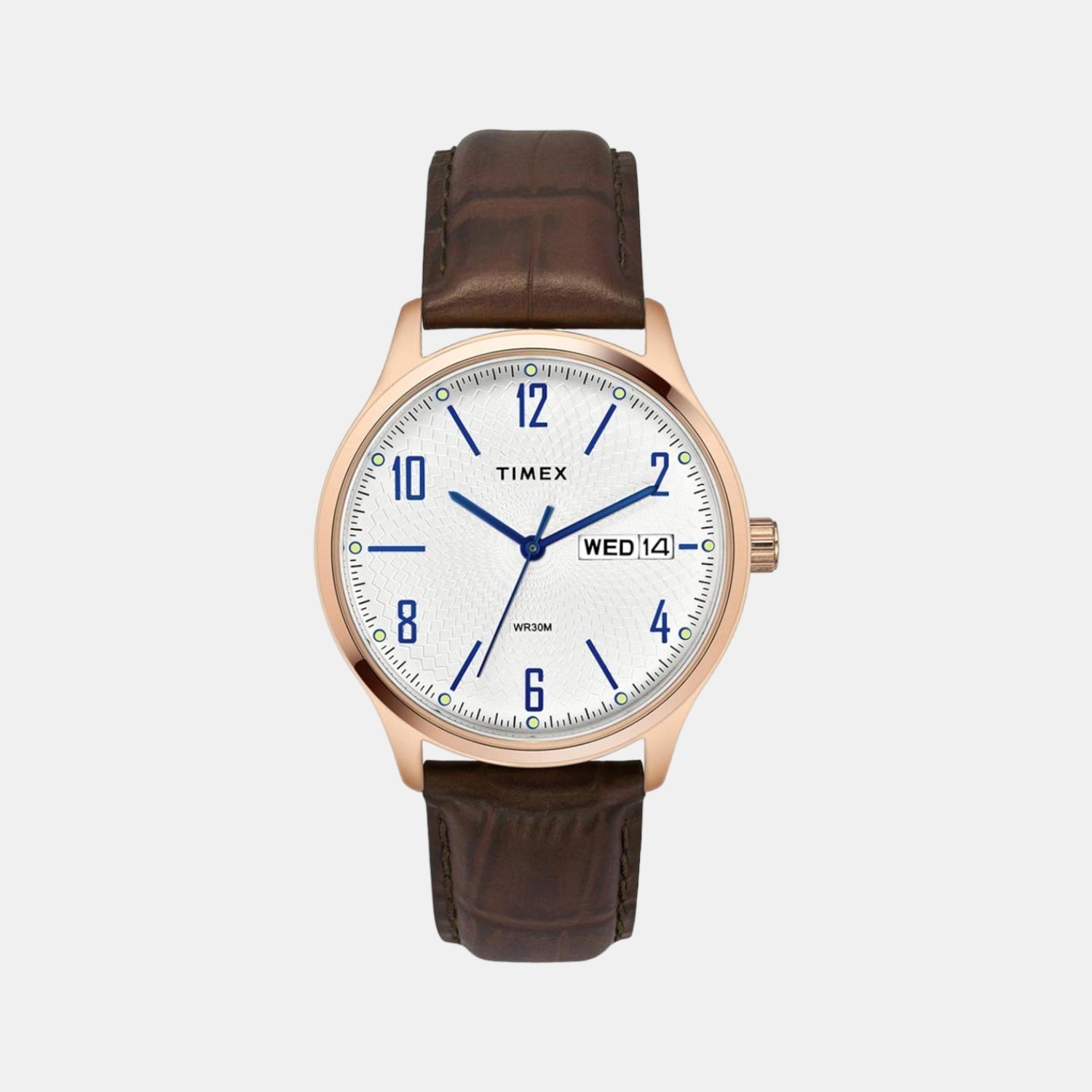 Classics Men Quartz Silver Dial Analog Leather Watch TW0TG6514