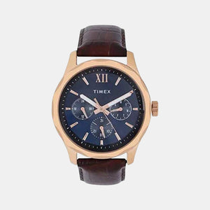 Empera Men Quartz Blue Dial Multi-Function Leather Watch TW0TG7601