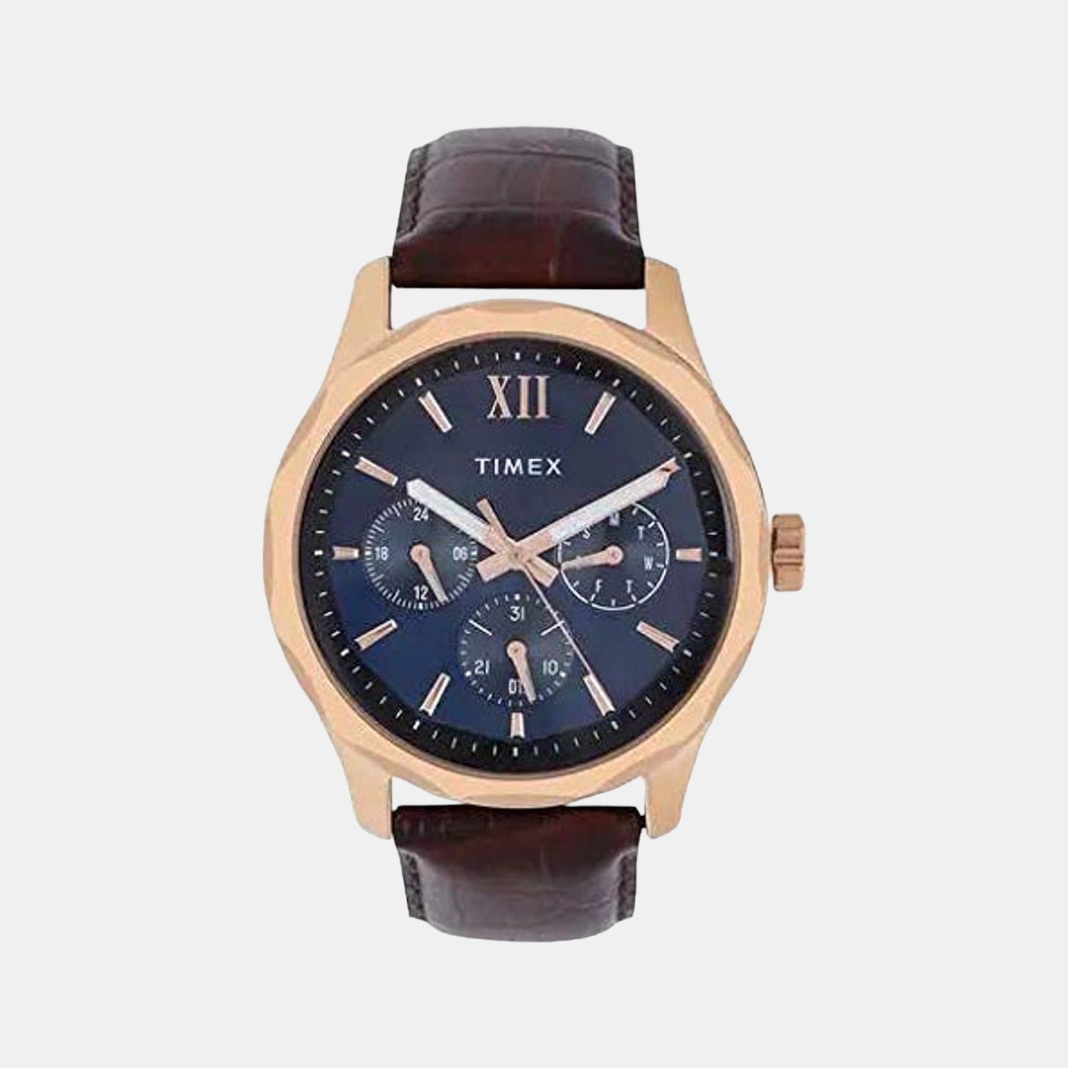 Empera Men Quartz Blue Dial Multi-Function Leather Watch TW0TG7601