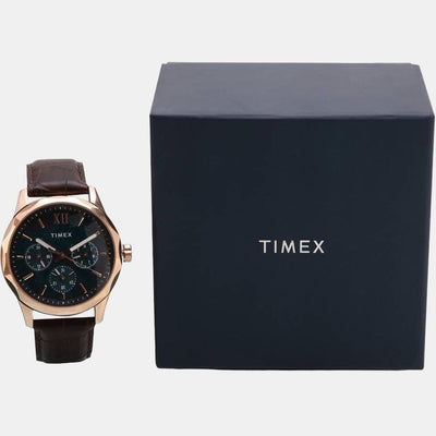Empera Men Quartz Blue Dial Multi-Function Leather Watch TW0TG7601