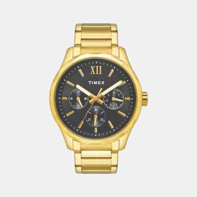 Empera Men Quartz Black Dial Chronograph Stainless Steel Watch TW0TG7603