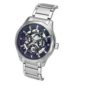 E Class Men Quartz Blue Dial Multi-Function Stainless Steel Watch TW0TG7627