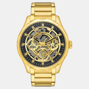 E Class Men Quartz Black Dial Multi-Function Stainless Steel Watch TW0TG7628