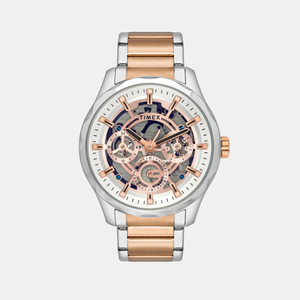 E Class Men Quartz Rose Gold Dial Analog Stainless Steel Watch TW0TG7629