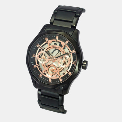 E Class Men Quartz Black Dial Multi-Function Stainless Steel Watch TW0TG7630