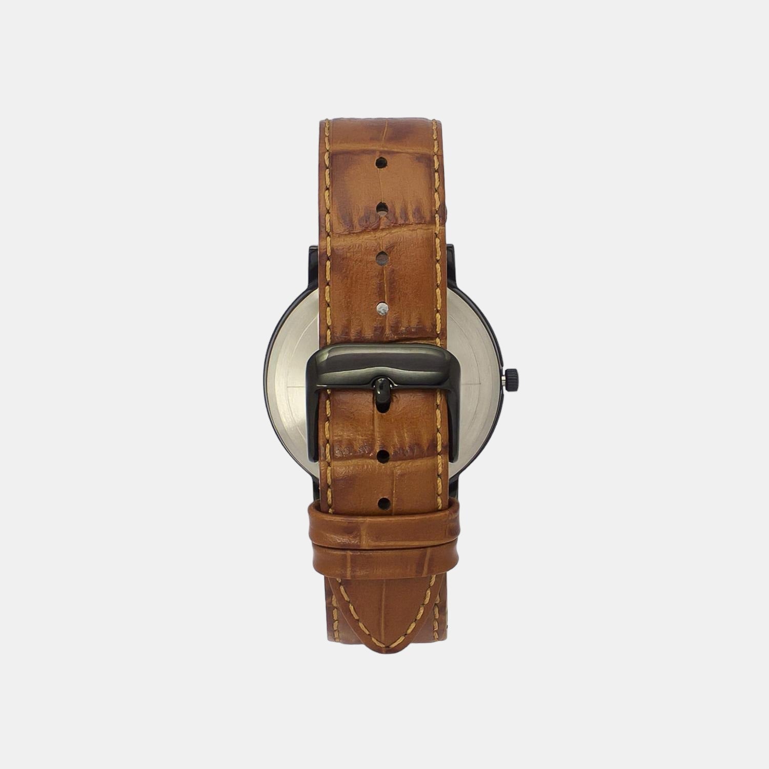 Classics Men Quartz Black Dial Analog Leather Watch TW0TG8004