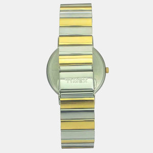Fashion Men Quartz Silver Dial Analog Stainless Steel Watch TW0TG8009