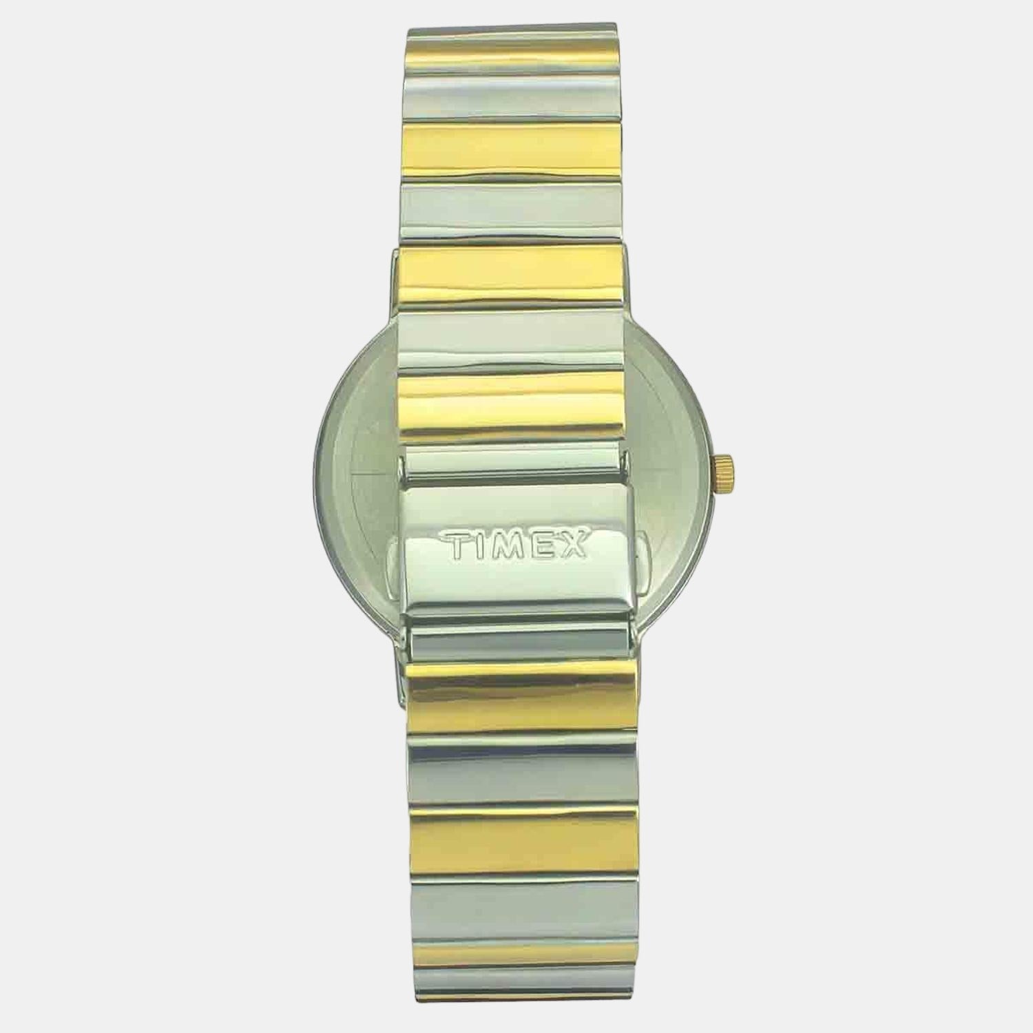 Fashion Men Quartz Silver Dial Analog Stainless Steel Watch TW0TG8009