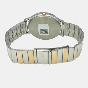 Fashion Men Quartz Silver Dial Analog Stainless Steel Watch TW0TG8009