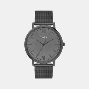 Fashion Men Quartz Grey Dial Analog Stainless Steel Watch TW0TG8012
