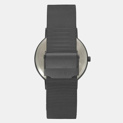Fashion Men Quartz Grey Dial Analog Stainless Steel Watch TW0TG8012