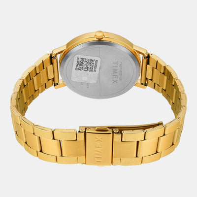 Fashion Men Quartz Green Dial Analog Stainless Steel Watch TW0TG8027