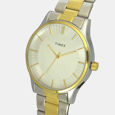 Fashion Women Quartz Silver Dial Analog Stainless Steel Watch TW0TG8302