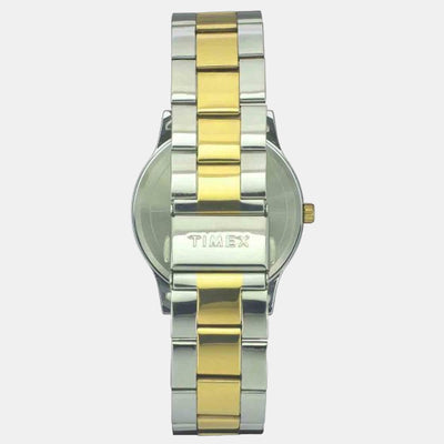 Fashion Women Quartz Silver Dial Analog Stainless Steel Watch TW0TG8302