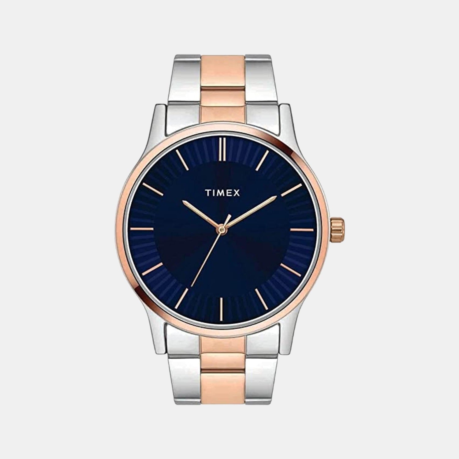 Fashion Men Quartz Blue Dial Analog Stainless Steel Watch TW0TG8303
