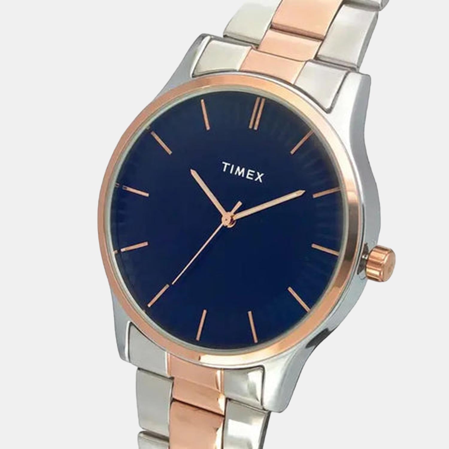 Fashion Men Quartz Blue Dial Analog Stainless Steel Watch TW0TG8303