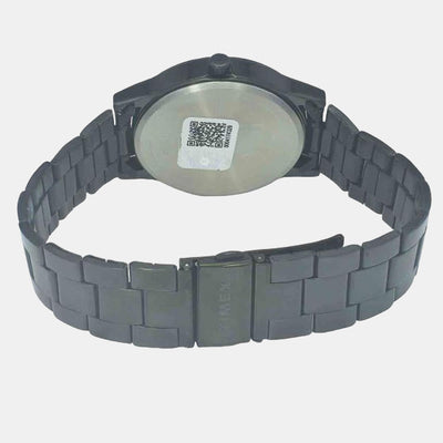 Fashion Men Quartz Black Dial Analog Stainless Steel Watch TW0TG8304