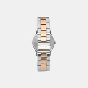 Fashion Men Quartz White Dial Analog Stainless Steel Watch TW0TG8308