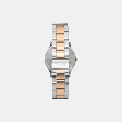 Fashion Men Quartz White Dial Analog Stainless Steel Watch TW0TG8308