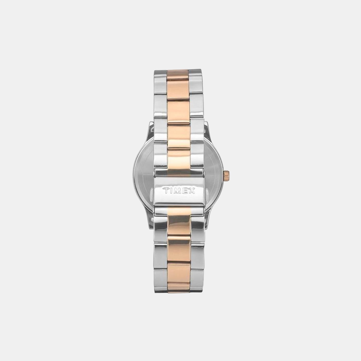 Fashion Men Quartz White Dial Analog Stainless Steel Watch TW0TG8308