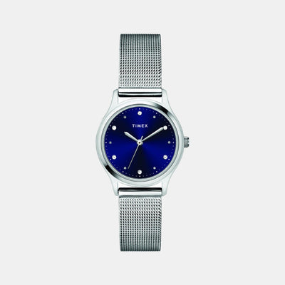 Classics Women Quartz Blue Dial Analog Stainless Steel Watch TW0TL8707
