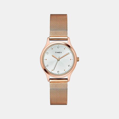 Classics Women Quartz Silver Dial Analog Stainless Steel Watch TW0TL8709