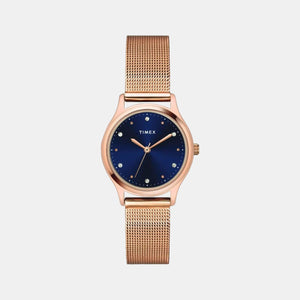 Classics Women Quartz Blue Dial Analog Stainless Steel Watch TW0TL8711