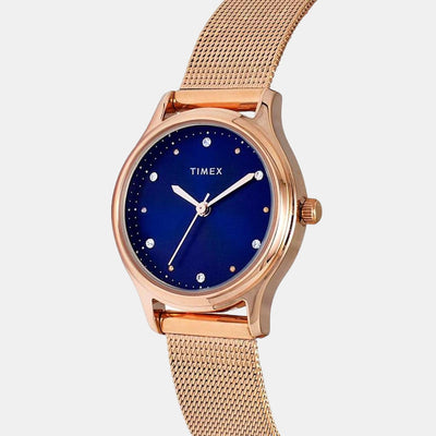 Classics Women Quartz Blue Dial Analog Stainless Steel Watch TW0TL8711