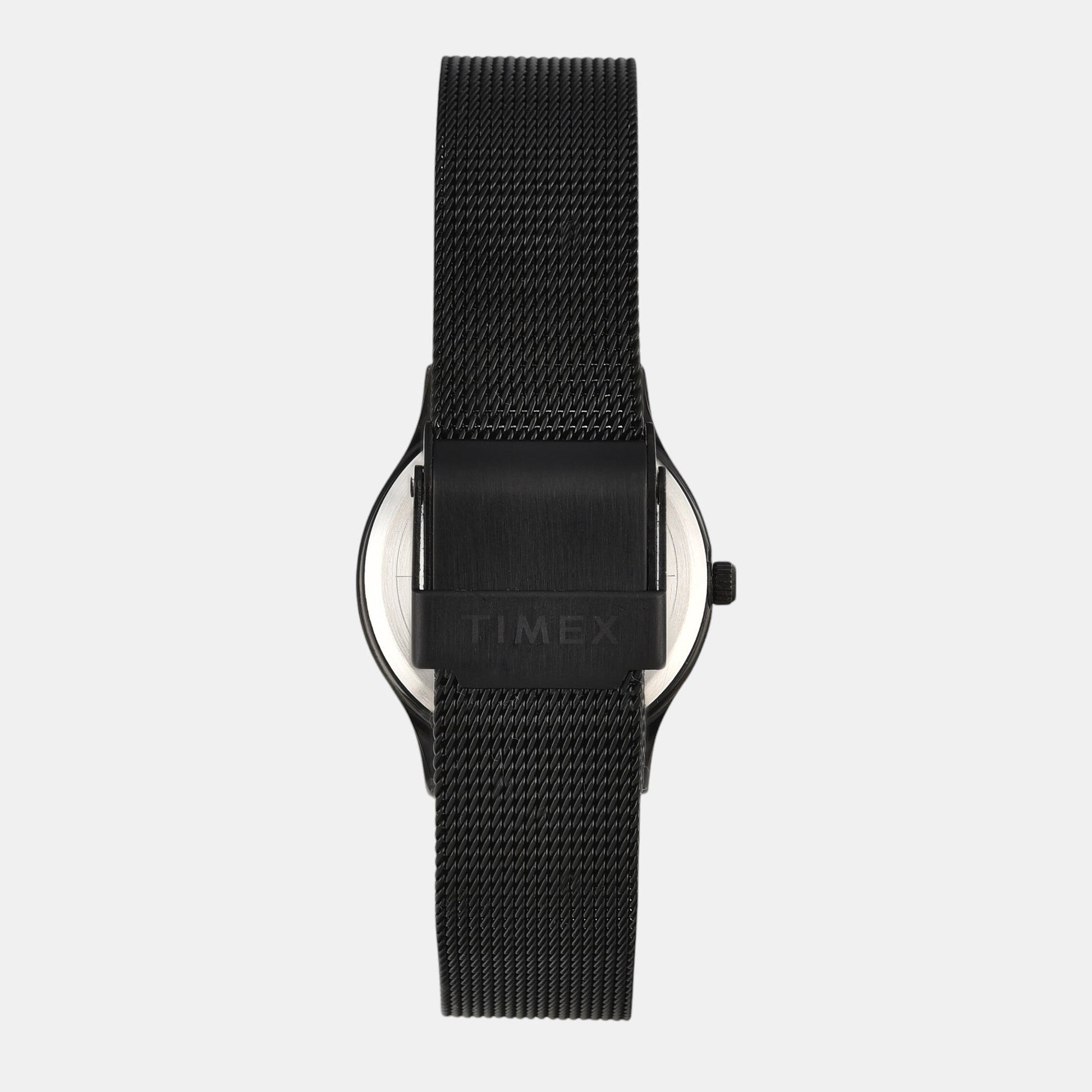 Fashion Women Quartz Black Dial Analog Stainless Steel Watch TW0TL8716