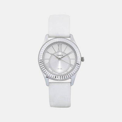Empera Women Quartz Silver Dial Analog Leather Watch TW0TL9002