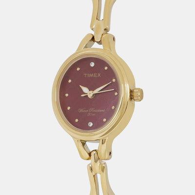 Classics Women Quartz Purple Dial Analog Stainless Steel Watch TW0TL9303