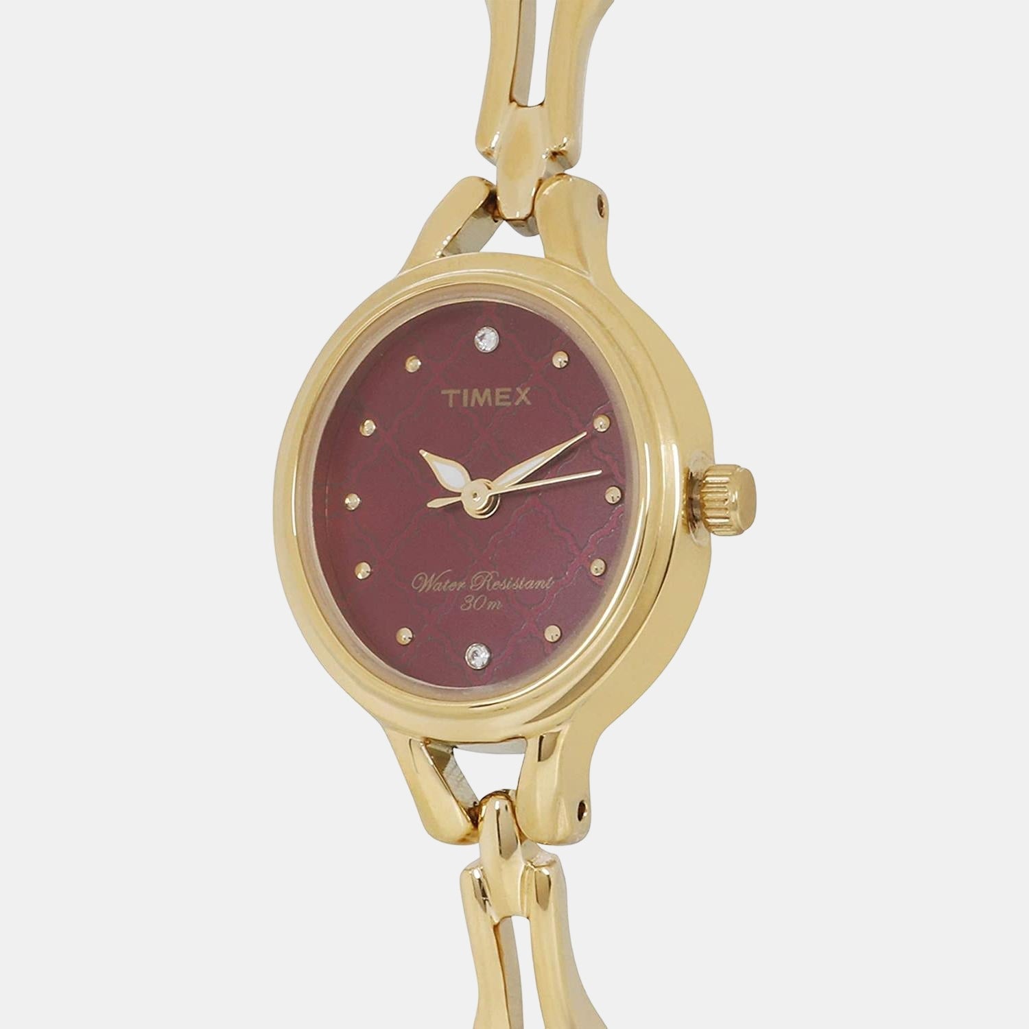 Classics Women Quartz Purple Dial Analog Stainless Steel Watch TW0TL9303