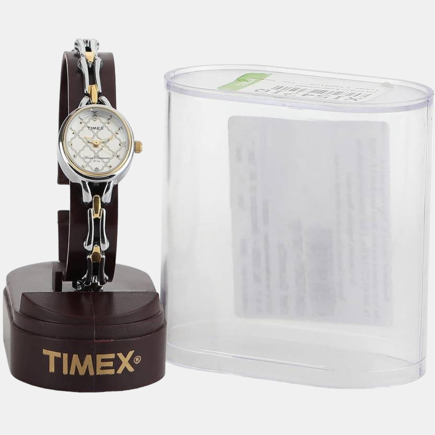 Classics Women Quartz Silver Dial Analog Stainless Steel Watch TW0TL9304