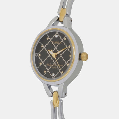 Classics Women Quartz Black Dial Analog Stainless Steel Watch TW0TL9305