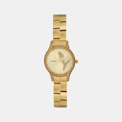 Empera Women Quartz Gold Dial Analog Stainless Steel Watch TW0TL9501