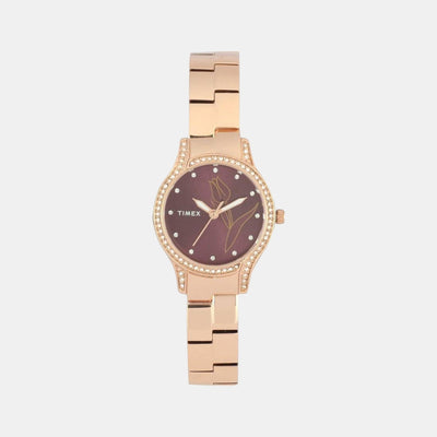Empera Women Quartz Purple Dial Analog Stainless Steel Watch TW0TL9504