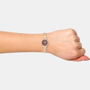 Empera Women Quartz Purple Dial Analog Stainless Steel Watch TW0TL9504