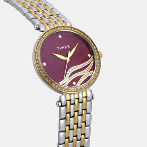 Empera Women Quartz Purple Dial Analog Stainless Steel Watch TW0TL9602