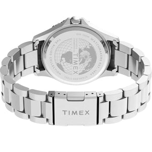 Timex Navi XL White Dial Stainless Steel Bracelet Women's Watch 41mm TW2U10900UJ