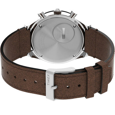 Timex Q Timex Men Cream Round Dial Analog Watch 40mm TW2V42800U9