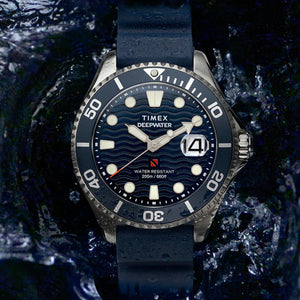 Timex Deep Water Blue Round Dial Analog Men's Watch 44mm TW2W81500UJ