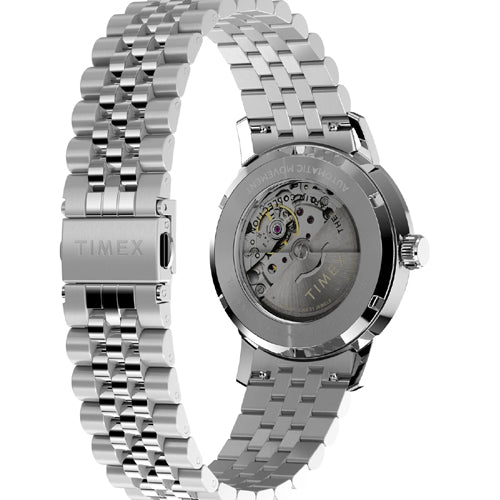Timex Marlin Black Round Dial Mechanical Automatic Men's Watch 40mm TW2W93200UJ